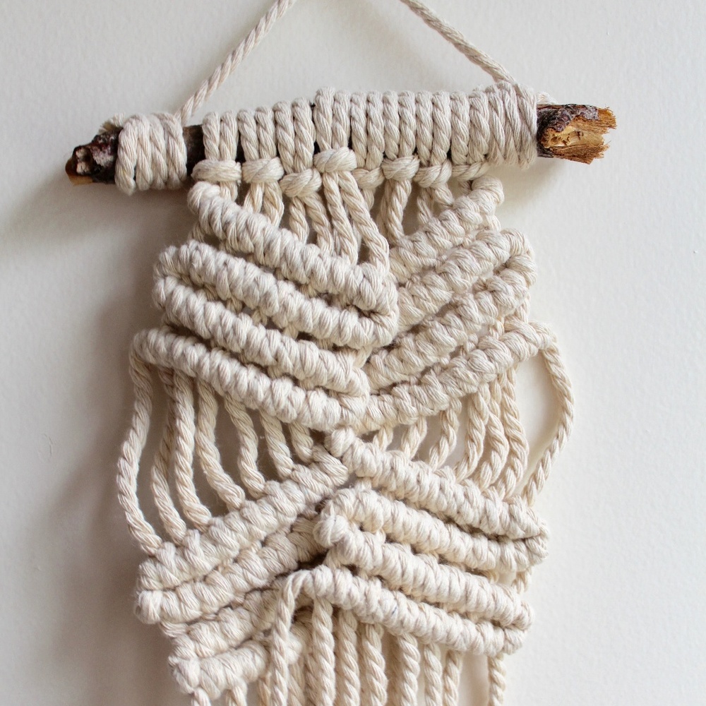 Macrame Wall Hanging, Organic Cotton